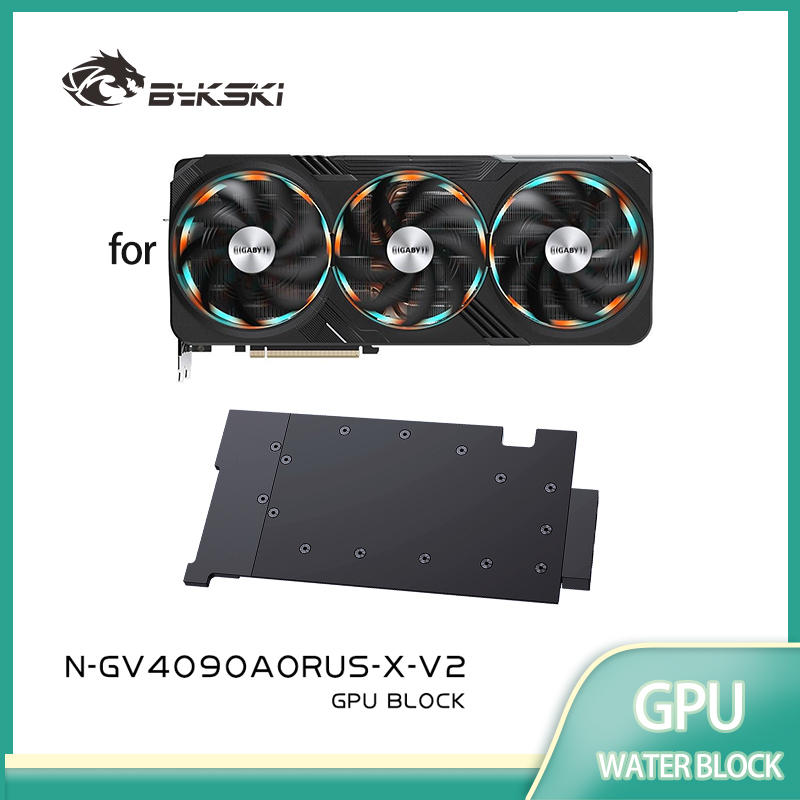 Rtx 4090 Water Block Full Cover - Bykski Water Block for Gigabyte GeForce