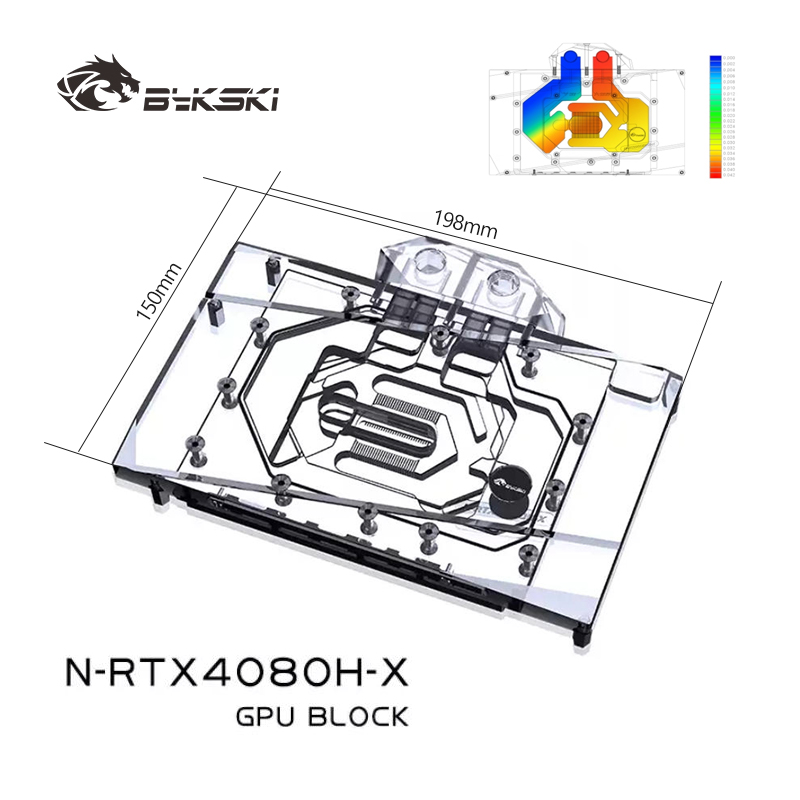 Bykski GPU Water Block for NVI - Rtx 4080 Water Cooling Block recension och pris
