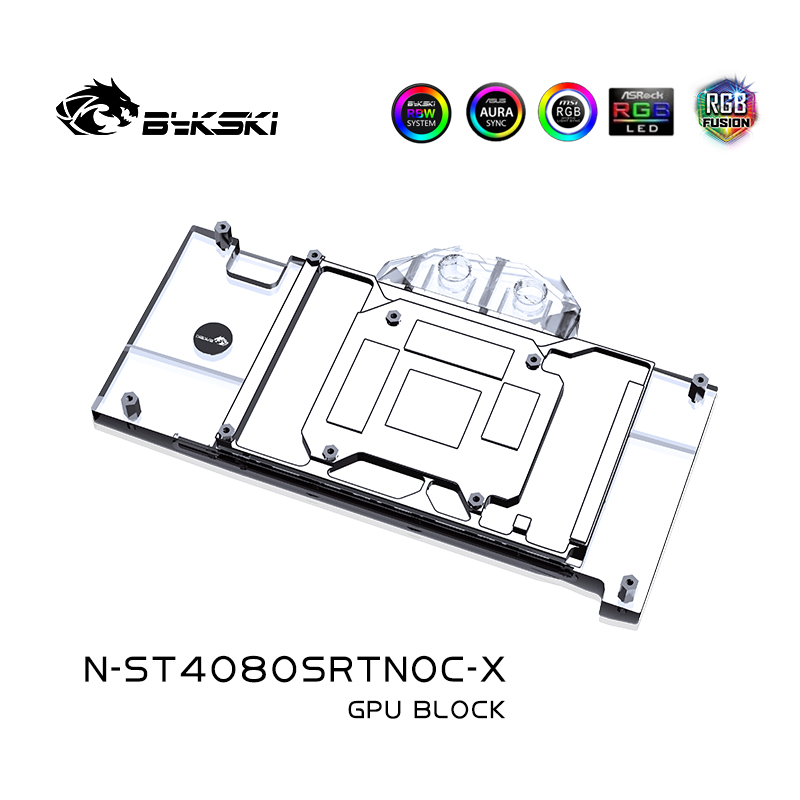 Bykski N-ST4080SRTNOC-X GPU Bl - Rtx 4080 Water Cooling Block recension och pris