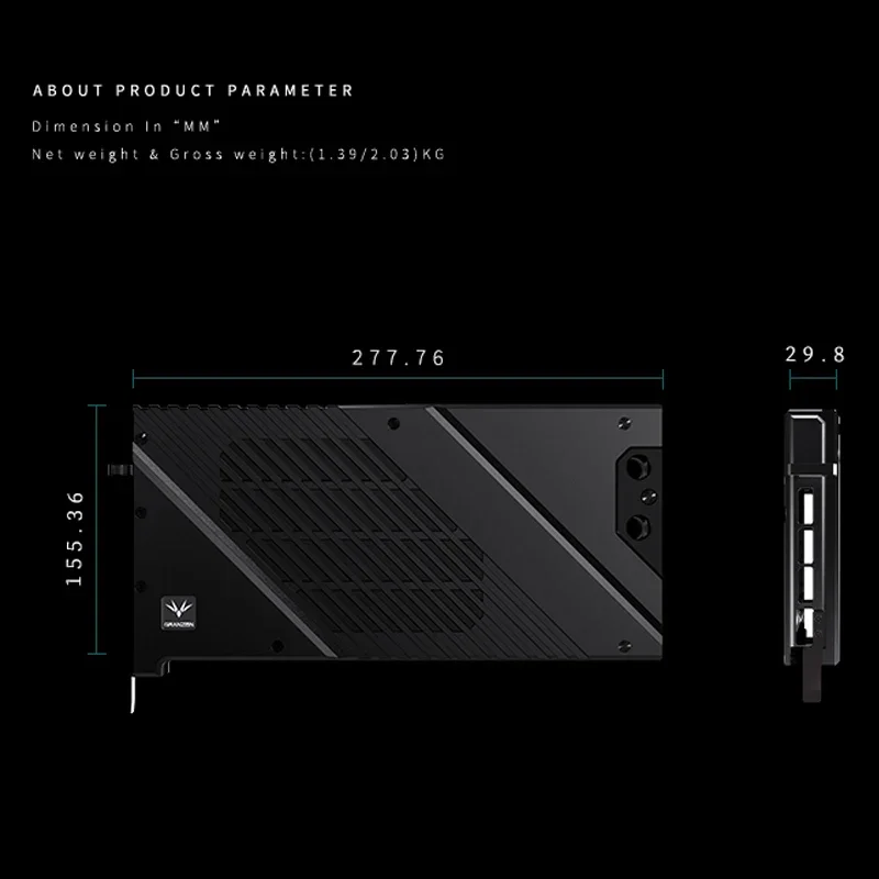 Granzon  GBN-MS4090VES，GPU Wat - Rtx 4090 Water Block Full Cover recension och pris