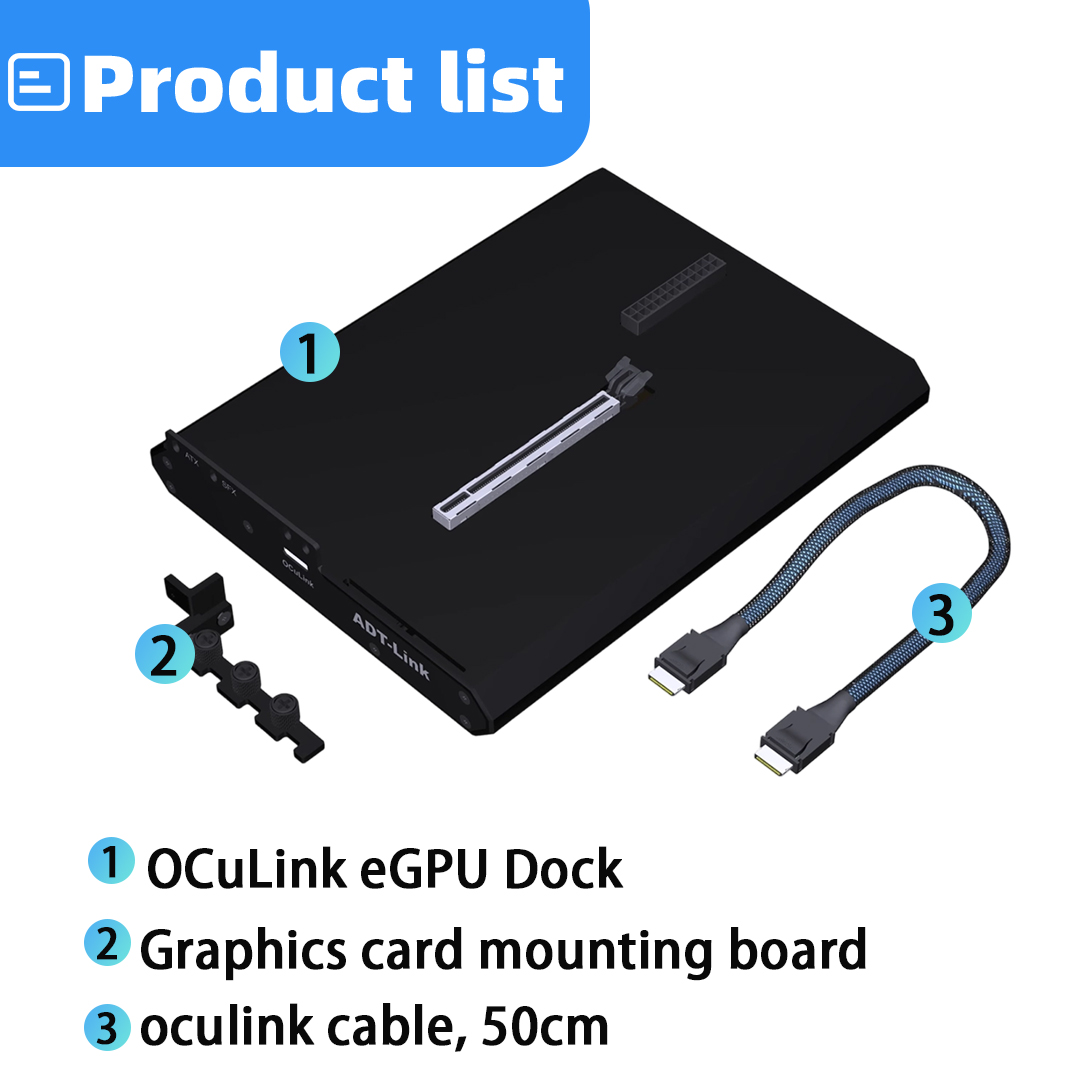 OCuLink eGPU Dock PCIe 4.0 X4  - Oculink Gpu Dock Station recension och pris